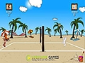 Plage jeu de volley-ball pour jouer en ligne