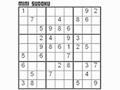 Mini Sudoku pour jouer en ligne